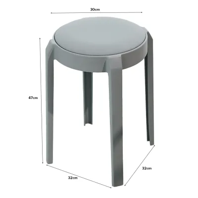 JIJI.SG Natta Cushioned Stool Stackable Chair Stool Stacking Stool