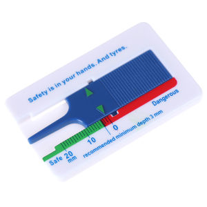 baoda Christmas Gift 0-20mm car tyre tire tread depth gauge meter measurer tool