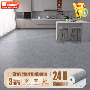 Vinyl Floor Sticker PVC Waterproof Wood Grain Flooring Tile Home Decoration 3mm thickness Pvc floor sticker Vinyl floor sticker waterproof Anti-slip wood grain floor mat linoleum Direct paving of cement floor