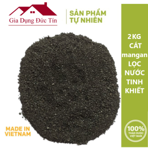 Cát Mangan lọc nước loại 1 (2kg). Cát Mangan bọc 2 lớp chất lượng cao. Kích cỡ 06 - 15mm