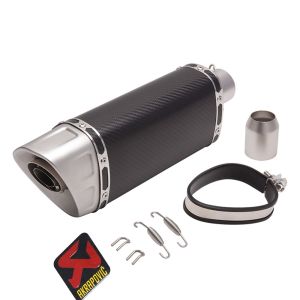 51mm Motorcycle Exhaust Muffler Pipe Carbon Fiber Pipe ESCAPE Moto Exhaust End PIPE tail pipe For NINJA400 tnt600 BJ600 ZX6R K8 K9 gsx-r 600 CFmoto 450SR 250SR 300SR etc
