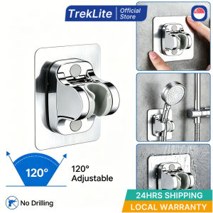 [SG] Shower Head Bracket No Drilling Required Adjustable Easy To Install Bathroom Ware