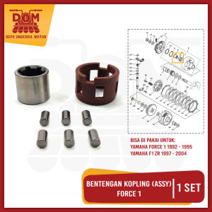 Bentengan Kopling Assy Force 1 (KNZ) Cage Bosh Clutch Peloran Rumah Ganda Yamaha Alfa F1ZR FIZR