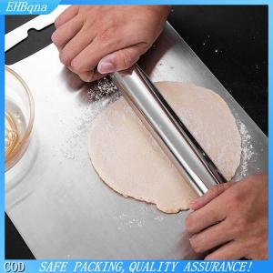 [COD] Stainless Steel Rolling Pin Kitchen Utensils Dough Roller Bake Pizza Noodles Cookie Dumplings Making Non-stick Baking Tool