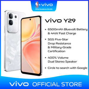 【NOW AVAILABLE】vivo Y29 cellphone|6500mAh Bluevolt Battery|44W Fast Charging|SGS Five-Star Drop Ressistance|Military-Grade Certification|400% Volume Dual Stereo Speaker|circle to search with google|IP64|50-Month Smooth Experience|16GB RAM+256GB ROM|