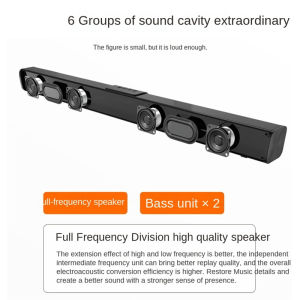 2023 New 3D Sound Blaster Bar TV Whispering Gallery Soundbar Home Theater Speakers Wireless Bluetooth-compatible Speakers 6 Speakers