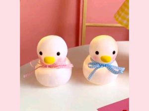 Ready Stock‼️♡♥︎Super cute couple Ducky warm night light可爱鸭鸭小夜灯不插电ins创意摆件床头灯生日礼物decoration lamp light birthday gift