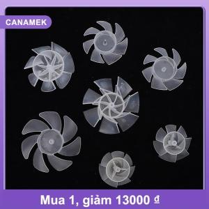 【CANAMEK】 1 PC 7 Blades nhựa Fan Blade bên ngoài đường kính 35mm 42mm 50mm 65mm nhựa làm mát Fan Blade cho máy sấy tóc