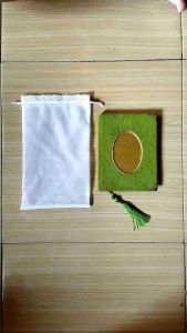 Sarung tile souvenir untuk sejadah travel dan yasin/50 pcs