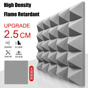 【COD】 30*30*2.5cm/5cm Acoustic Foam Panels-Sound Proof Foam PanelsFireproof&High Density Soundproof Foam Panels Work for WallSoundproofing Wedges for Studio & Office Decreasing Noise and Echoes sound proofing foam wall