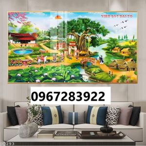Gạch tranh 3D đồng quê
