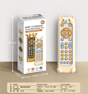 Baby Remote Control Toys Educational Baby Toy/Light Sound Music/ Realistic Toys Remote Control Baby Music Toys with Language Teaching Toddlers Random Color
