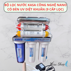 BỘ LỌC NƯỚC NANO KASA 9 LÕI LỌC CÓ ĐÈN UV.