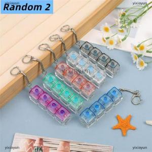 [COD] yixiayun 1 2 PCS Fidget Decompression Keyboard Silent Luminous Keyring Bag Pendant Stress Relief Toy Antistress Finger Keyboard Game Gift