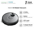 Viomi V2 Smart Robot Vacuum Cleaner, 2-in-1 vacuum and mop, 2150 Pa Suction Power, WIFI, APP Controls, Multi-level map controls, Robotic vacuum and mop cleaner. 