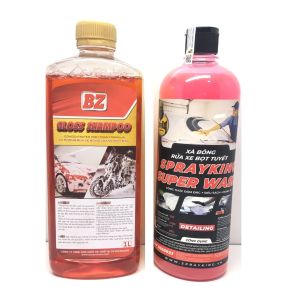 Nước rửa xe BZ Sprayking Super Wash Sprayking không chạm Car Wash siêu bọt rửa cực sạch mùi thơm nhẹ chai 1 Lít