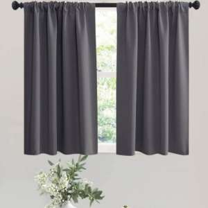 Elegant Blackout Curtains 100*130cm - Premium Home Decor No Ring Window Treatment in Multiple Colors