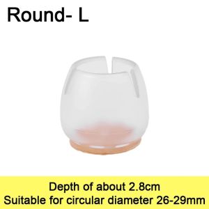 4/20pcs Transparent Wood Floor Protector Plugs Covers Non-slip Chair Leg Caps Furniture Table Prevent Scratches Noiseless Pads