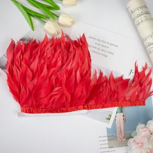 OWNNEW Đồ thủ công tự làm Viền lông vũ Tự làm quần áo Trang trí nhà cửa Ruy băng viền lông vũ Trang trí Trang trí tiệc cưới Lông vũ mềm mại Váy