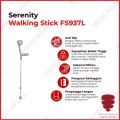 Tongkat Siku Elbow Serenity FS937L Alat Bantu Jalan Kruk Tangan Sikut Crutch Lengan. 