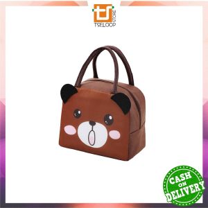 OFM-T50 Tas Bekal Anak Karakter Hewan Lunch Bag Cooler Makanan / Tas Lunch Box Tempat Penyimpanan