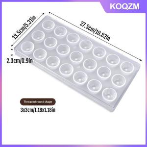 KOQZM Professional Plastic Chocolate Mold Transparent Handmade Sphere Chocolate Tools DIY Cake Mold Dessert Pudding