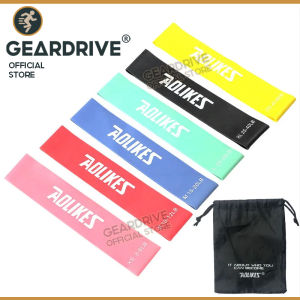 GEARDRIVE Resistance Bands Fitness Exercise Loop For Men And Women With 5 Different Levels Ideal Home Workout Yoga Pilates Gym-Free Carrying Bag