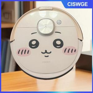 CISWGE 1 tấm Mũ bảo hiểm Xe điện mỉm cười Mặt đề can chiikawa biểu tượng cảm xúc Sticker điều hòa không khí DIY trang trí dán