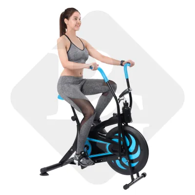 BG - Xe đạp tập thể dục 8701 (Blue) trong nhà kết hợp tay chân thiết kế hoàn toàn mới