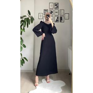 Dress Turkey Bahan Crinkle AirFlow Import Polos Premium Terbaru 2024 Model kekinian