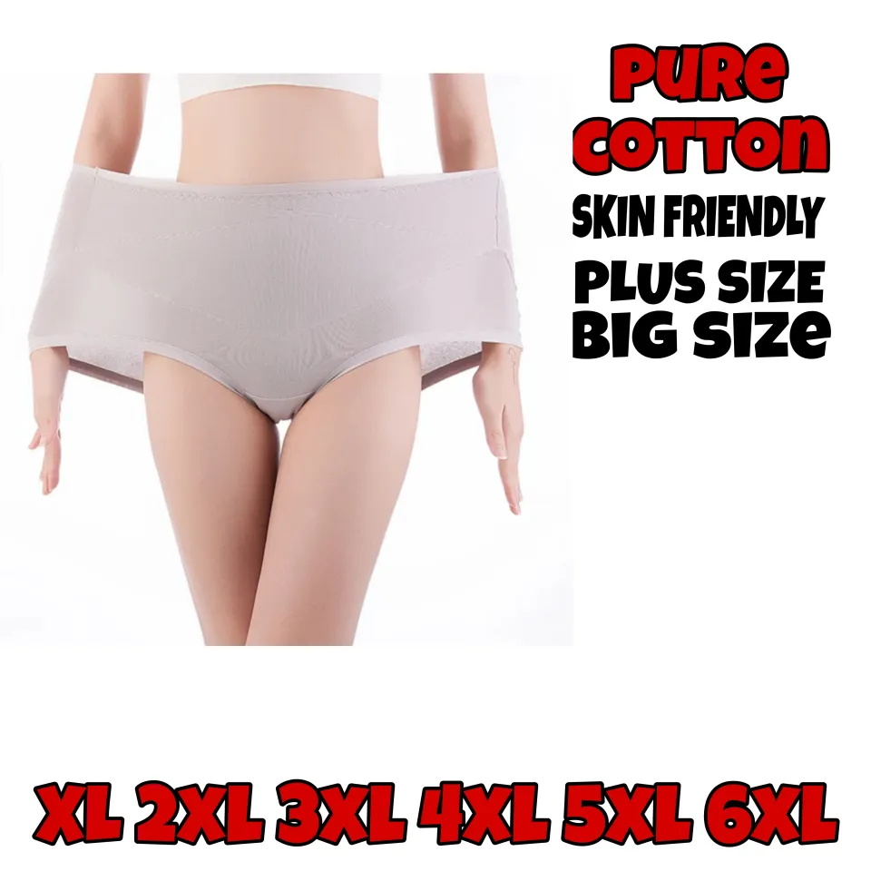 3XL 4XL 5XL 1pcs and 6pcs Stretchable Pull Panty Assorted Colors
