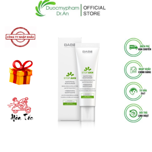 HÀNG NHẬP KHẨU - Kem Dưỡng Babe Stop AKN Mattifying Moisturiser dưỡng ẩm ngăn ngừa mụn giảm bóng nhờn cho da dầu mụn 50ml - DuocmyphamDrAn