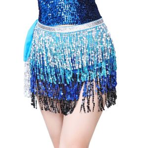Belt Belly Dance Costum Rok Belly Dance Rok Mini Pendek Bintik Sequin Payet Tari Perut Senam Fitness Zumba