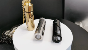 Bottle Necklace Minimalist Vertical Bar Memorial Pendant Necklace Keepsake Cremation Black Gold Silver