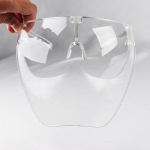 Oversized Acrylic Full Face Shield Anti-fog Eye Shield HD clear Goggle Face Shield Guard Protector NO Dizzy