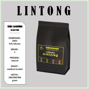 Kopi LINTONG Robusta 100/250/500 Gram Kopi Murni Asli Tapanuli Utara UMI QAHWA