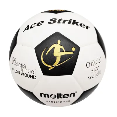 Molten Air Striker Laminated Football - Soccer Ball Size 4 (White/Black) F4S1510-F23