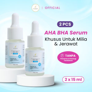 (BELI 2 PCS LEBIH HEMAT) Leika Skincare Serum AHA BHA Resmi BPOM Serum Khusus Milia dan Bruntusan Tanpa Pengharum & Pewarna Tambahan Serum Milia di Bawah Mata Serum Bruntusan Milia Jerawat dan Bekas Jerawat Obat Penghilang Milia Untuk Semua Jenis Kulit