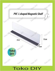 L Shape Transparent PVC Magnetic for supermarket or store shelf partition