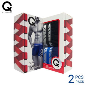 CQ BY CONQUEST EXTRA SIZE MEN UNDERWEAR SUPERFINE MICROFIBRE SPANDEX TRUNK (2 pcs) Q7214