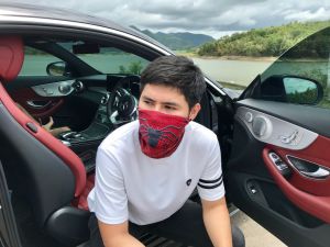 ผ้าบัฟฟ์ลายสไปเดอร์แมน Spider-Man แมงมุม - Buff Black Panther ผูกผม ผ้าปิดจมูก ผ้าโพกหัว