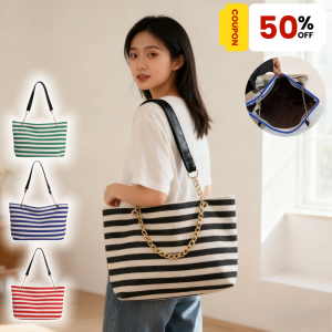 ZEFAN 【COD】ใหม่ผู้หญิงกระเป๋าสบาย ๆ ร้อยชิ้นความจุขนาดใหญ่กระเป๋า TOT ลายผ้าใบกระเป๋าสะพายไหล่ลำลองกระเป๋าถือ