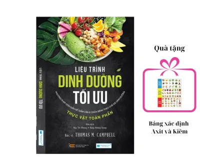 Sách Liệu trình dinh dưỡng tối ưu (TB) tặng bảng Axit và Kiềm TINHHOABOOKS