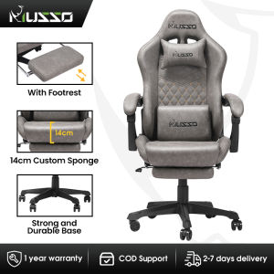 MUSSO Retro Series 280FG with footrest Ergonomic computer Chair PU Leather XL