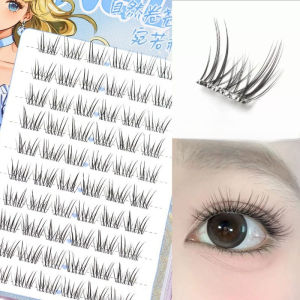 Natural Self-adhesive False Eyelashes Swallowtail Chiffon No Stems False Eyelashes Soft Invisible Comfortable