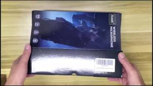 Aveek Wireless Microphone for Speaker and Karaoke Machine 2.4GHz Rechargeable Karaoke Microphone(Work 10hs)for Parties2 Packs