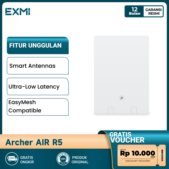 Tp-Link Archer AIR R5 AX3000 Dual-Band Gigabit Wi-Fi 6 Air Router ...