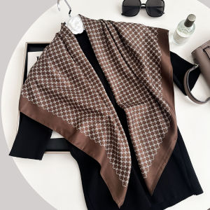 Zebra Stripes Square Hijab 90x90cm Lightweight Satin Scarf Fashion Sunscreen Shawl Neck Wrap for Women Office Daily