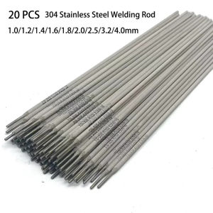 20pcs 304 Stainless Steel Welding Rod For Soldering Solder A102 Electrodes For Welding 1.0mm-4.0mm Diameter Welding Consumables