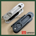 [HMR653] Khoá Tay Âm Cửa Đi Lùa Gỗ cao cấp Hammered (Đen/Xước mờ). 